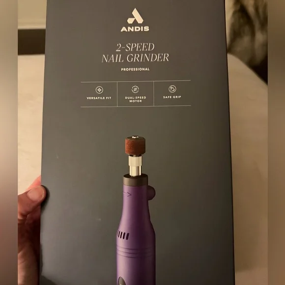Andis Professional Nail Grinder - Vibrant Purple