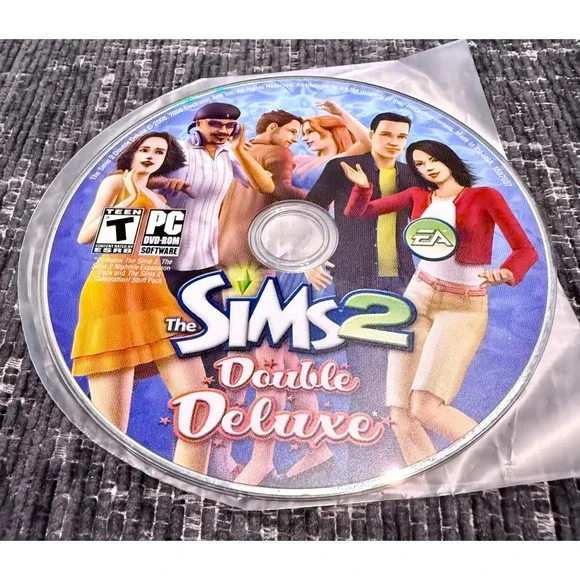 The Sims 2 Double Deluxe PC DVD-ROM Software Disc Life Sim