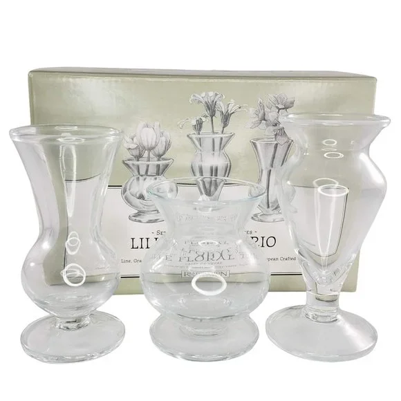 Restoration Hardware Little Floral Trio Miniature Vases Set