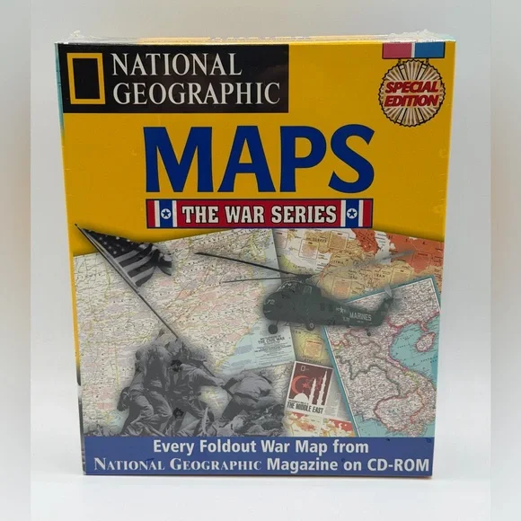 National Geographic Maps The War Series - Special Edition PC CD-ROM New Sealed