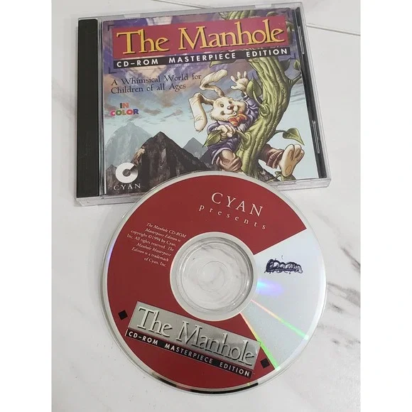The Manhole Masterpiece Edition Complete CIB w/ Poster PC‎ CD-ROM