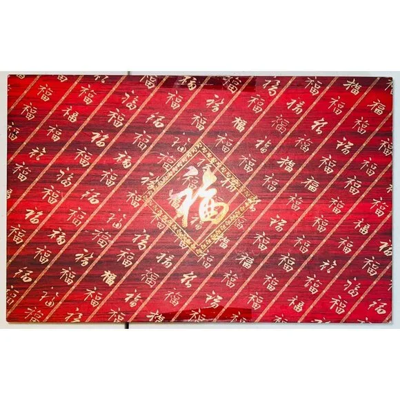 Decorative Dragon Box With 5 Pairs Of Floral Chopsticks with Duck Rests