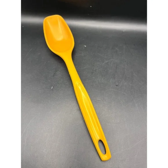 Yellow-Orange Foley Kitchen Scoop Spoon Serving Utensil Hole 11