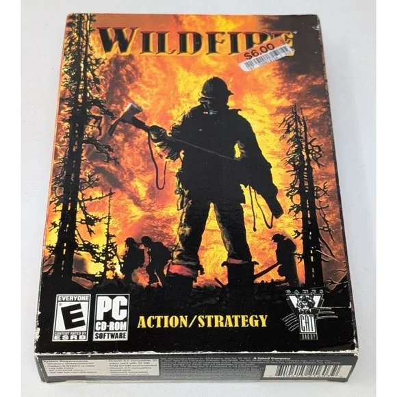 Wildfire PC Game Cat Daddy Games 2004 Firefighting Firefighter NEW‎ SEALED BOX