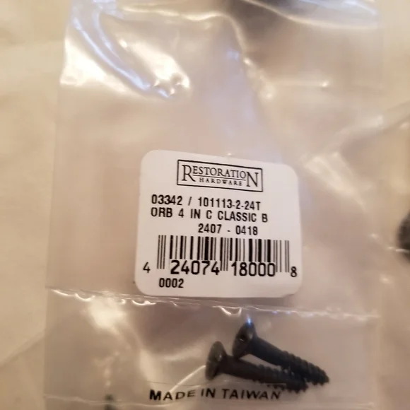 Restoration Hardware handles