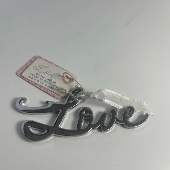 Love Bottle Opener Silver tone NEW