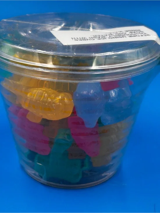 colorful, reusable ice cubes