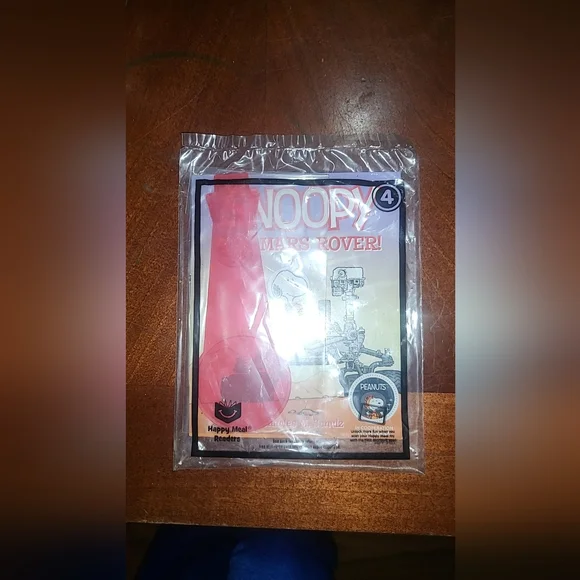Peanuts Snoopy Mars Rover Happy Meal Readers - Red