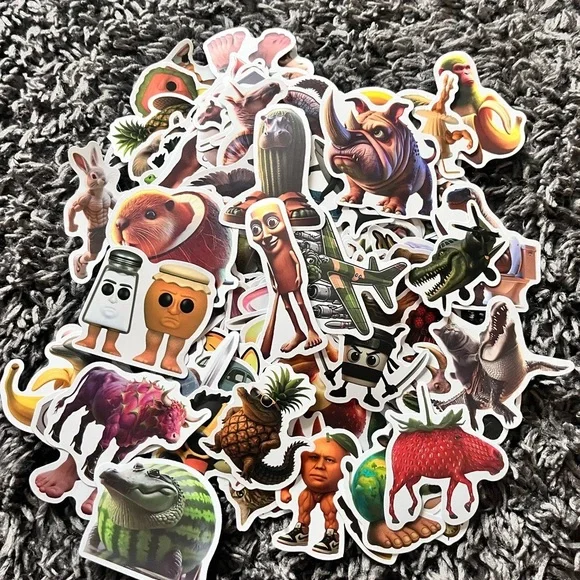 Italian Brainrot Colorful stickers 120+