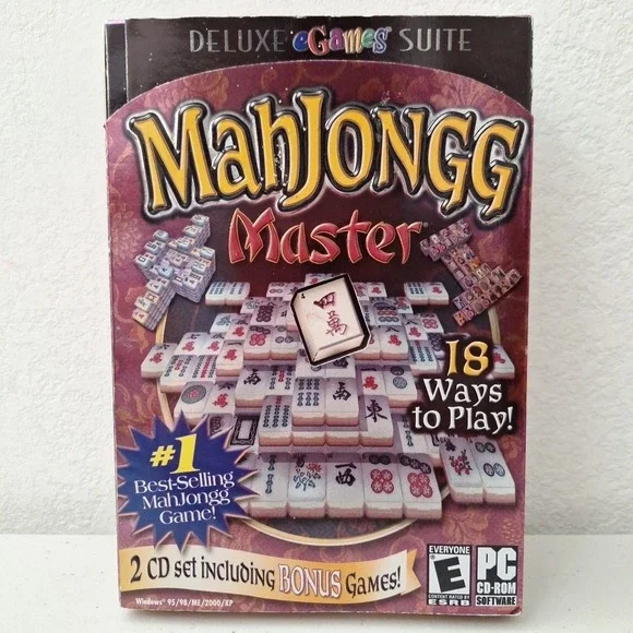 Mahjongg‎ - Master (PC, 2003) 2 CD Set With Bonus Games! NEW SEALED