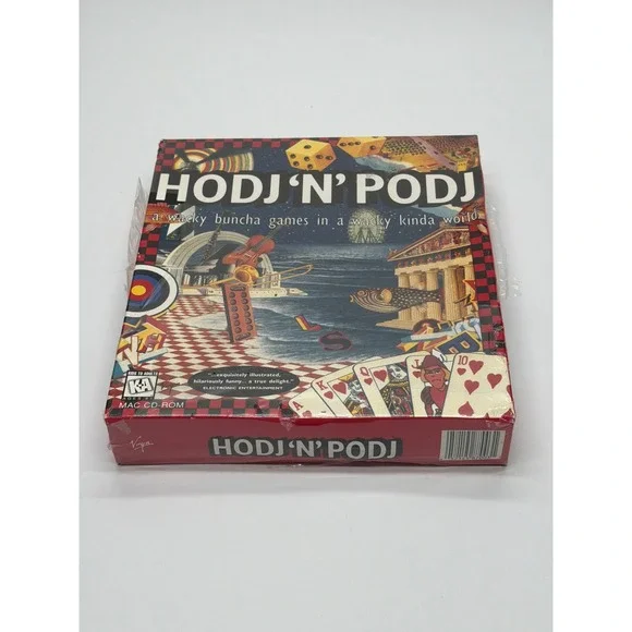 Hodj 'n' Podj Mac CD-ROM 1995 Virgin Interactive Box New Sealed Steve Meretzky