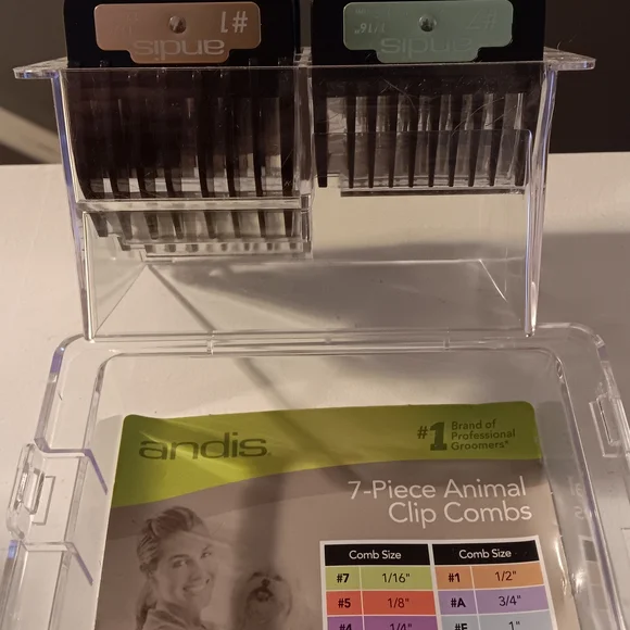 Andis 7-Piece Animal Clip Combs