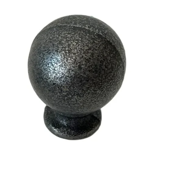 Restoration Hardware Ball Finial Tie Back Natural Iron Finish NEW in Open Box