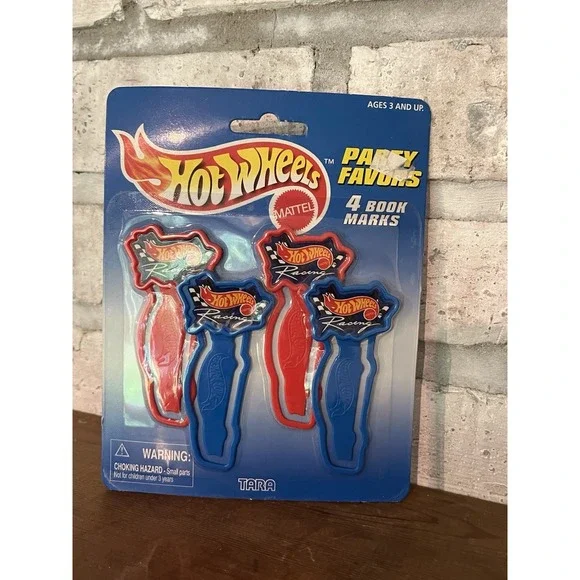 1997 Hot Wheels ~ Party Favors ~ 4‎ Book Marks