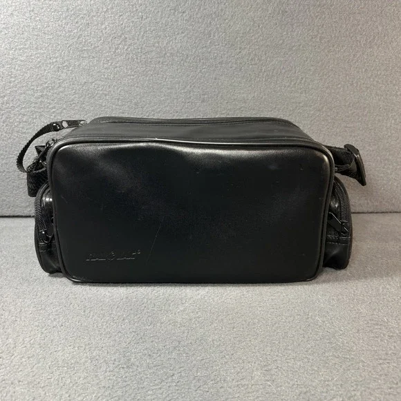Vintage Black Rayovac‎ Camcorder Leather Carry Case Bag Accessory