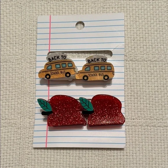 Back-to-School Claw Clips