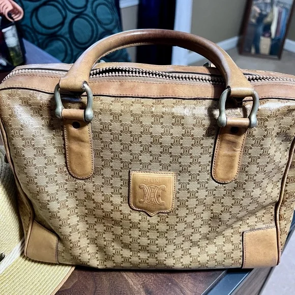 Celine Tan Leather Handbag