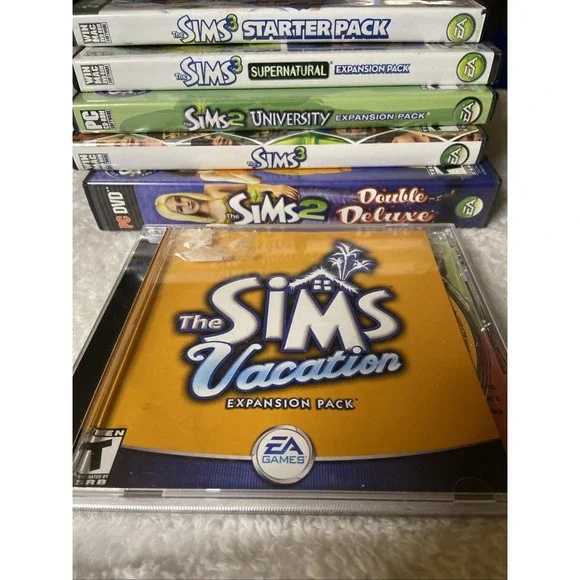 The Sims 2 3 PC CD ROM Expansion Pack Games Supernatural Some Manuals Lot Of 6