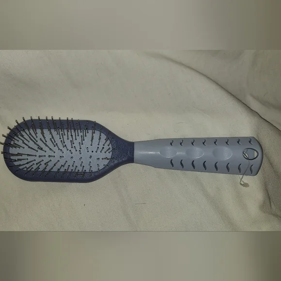 Blue and Gray Hair Brush
