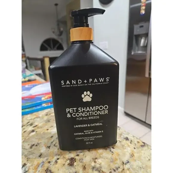 Sand + Paws ~ Lavender & Oatmeal Pet Shampoo & Conditioner 32 fl oz New