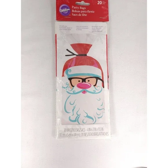 Wilton Santa Treat Bags‎ With Ties 20 Bags 4