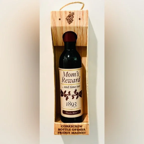 Mom-themed 🍷Corkscrew - Bottle Opener - Fridge Magnet 🍷