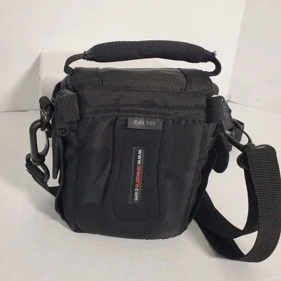 HEAVY DUTY PADDED LOWEPRO EDIT-100 CAMERA BAG - BLACK - With‎ Shoulder Strap LN