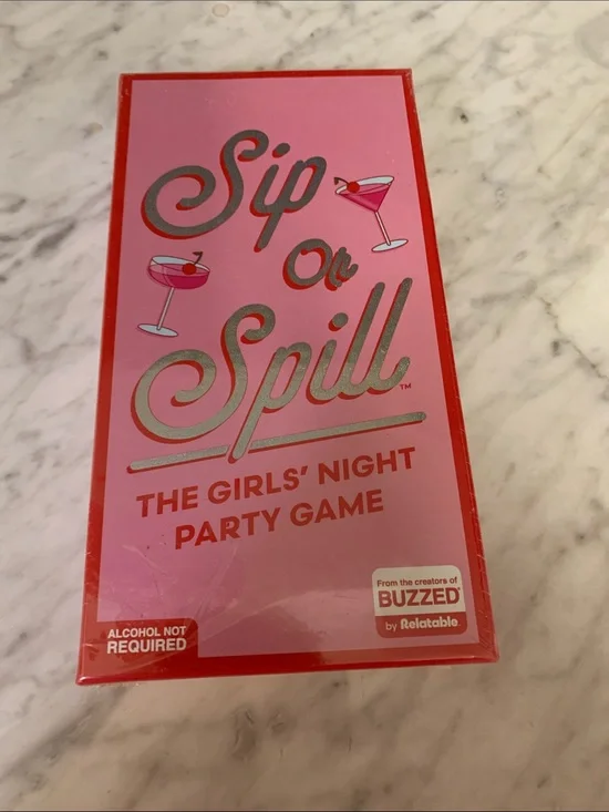 Sip or Spill The Girls' Night Party Game NEW Perfect for all Female occasions