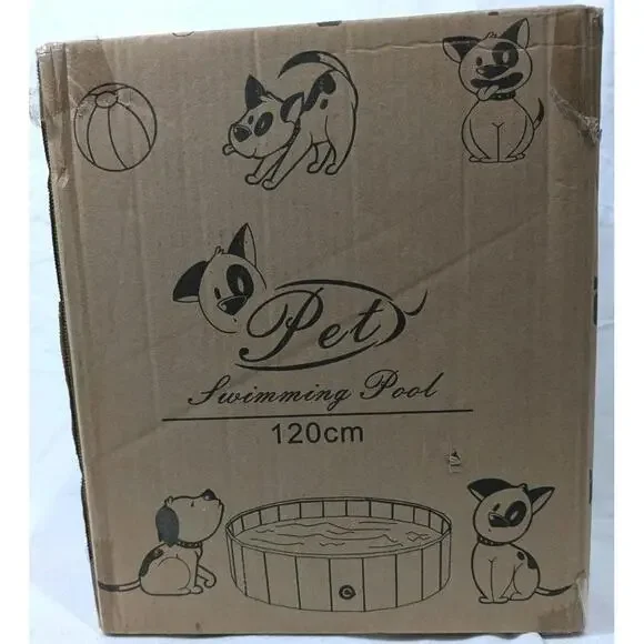 Unido Foldable Dog Pet Pool for Kids Cats, Kiddie Pool Toys