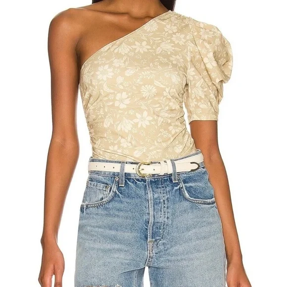 Intimately Free People SOMETHING ABOUT YOU Beige Floral Coquette Body Suit M