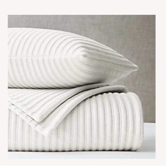 Restoration Hardware stitch quilt