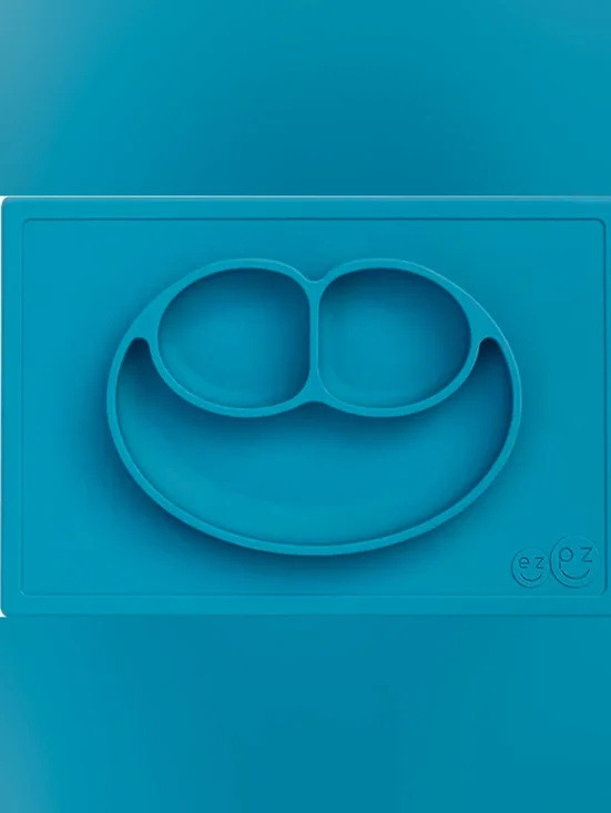 ezpz Happy Mat Silicone Placemat in Teal Blue