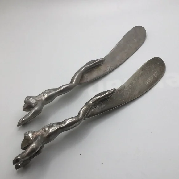 Mariposa handcrafted Frog Cheese Spreader, Butter Knife