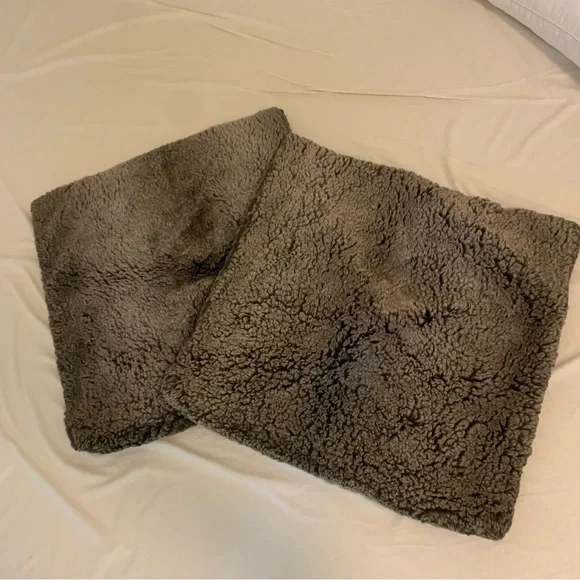 Restoration Hardware Faux Fur Pillowcase Set