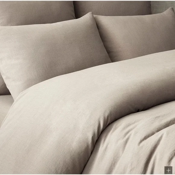 Restoration Hardware Tan Duvet Cover