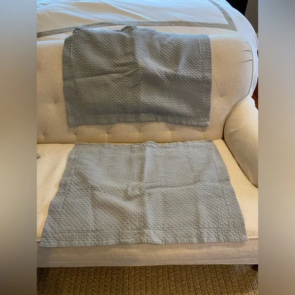 Restoration Hardware pillow shams. Two. Used.