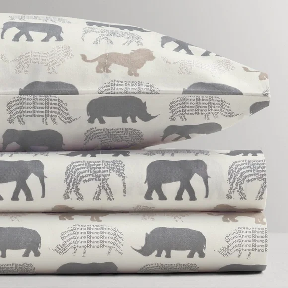 Restoration Hardware Safari Animal Sheet Set