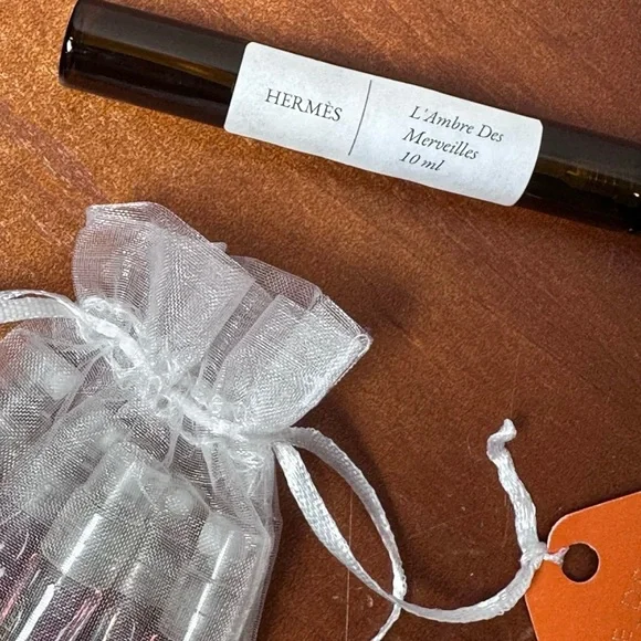 Hermès L'Ambre des Merveilles Travel Set | 5 x 2ml + Amber Atomizer (10ml)