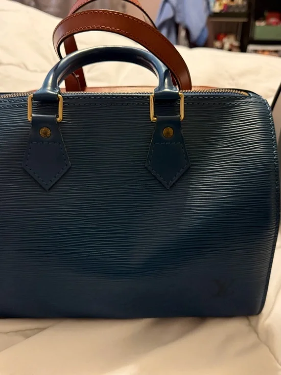 Louis Vuitton Speedy Epi Leather Blue 💙 Rare | NEVER USED | Full Set