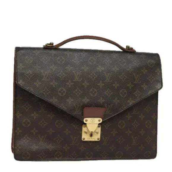 authenticity guaranteed LOUIS VUITTON Monogram Porte Documents