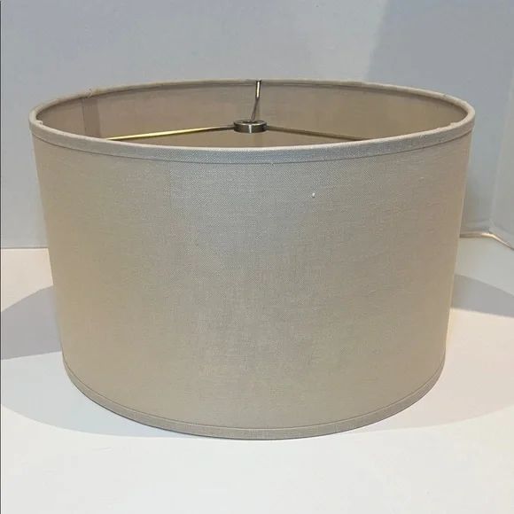 RH Restoration Hardware Beige Drum Lampshade