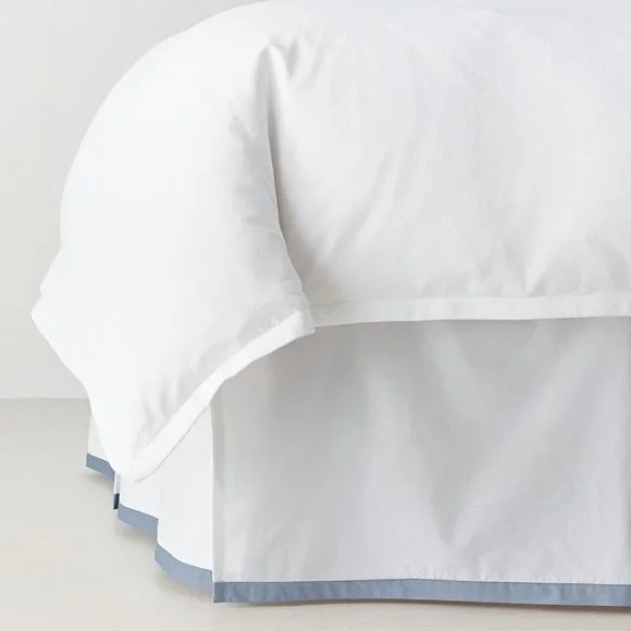 Restoration Hardware White and Blue Bedding