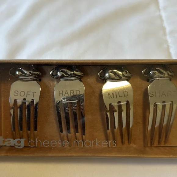 NWT/Tag - Silver Cheese Marker Collection. Set of 4