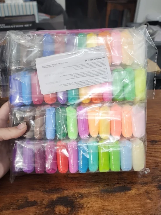 48 Assorted Multicolor Air Dry Modeling Clay Set With 3 Sculpting Tools For Boys