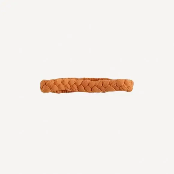 NWT Kate Quinn Sunset Orange Modal Skinny Braided Headband S Small