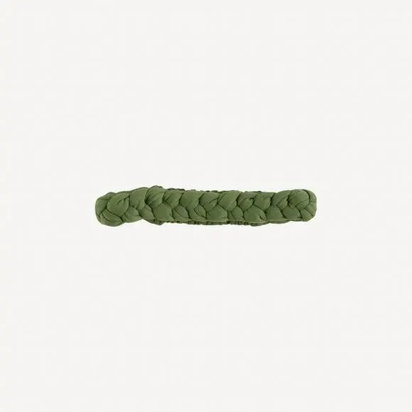 NWT Kate Quinn Juniper Green Modal Skinny Braided Headband L Large