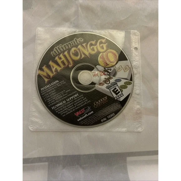 Ultimate Mahjongg (10 Ways to Play) PC CD-ROM! Disc‎ Only!