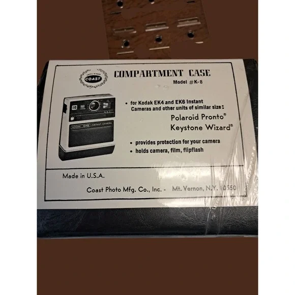 Compartment Case Model# K-8, For Kodak EK4‎ And EK6 Instant Cameras New