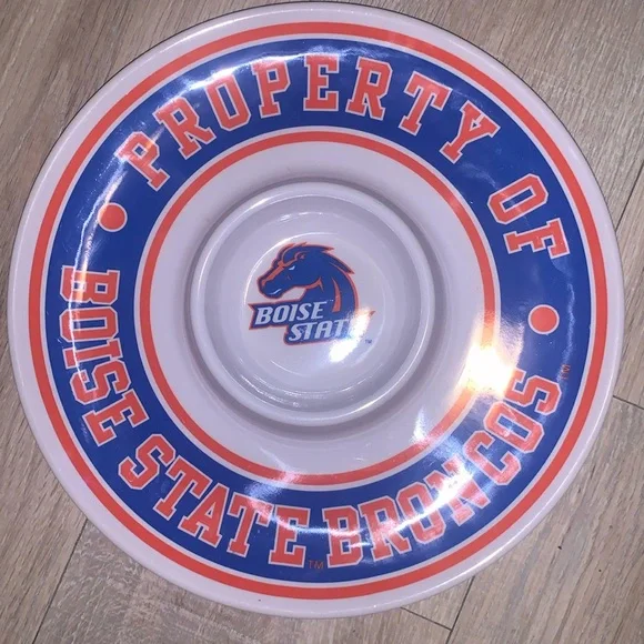 2006 Boise State University Food & Chip Platter For Sport Tailgate Party