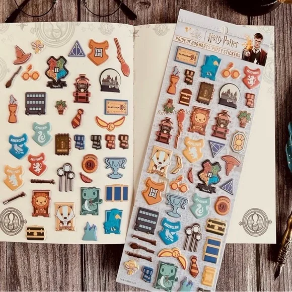 Harry Potter, PRIDE OF HOGWARTS PUFFY STICKERS NWT